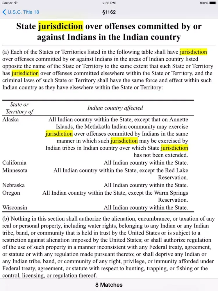 U.S.C. Title 18 - Crimes And Criminal Procedure iPad  স্ক্রিনশট