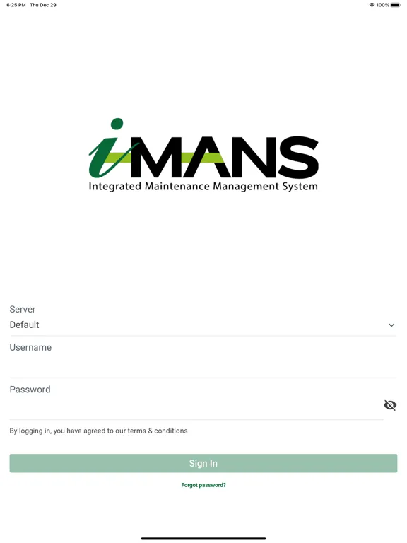 i-MANS iPad 应用截图