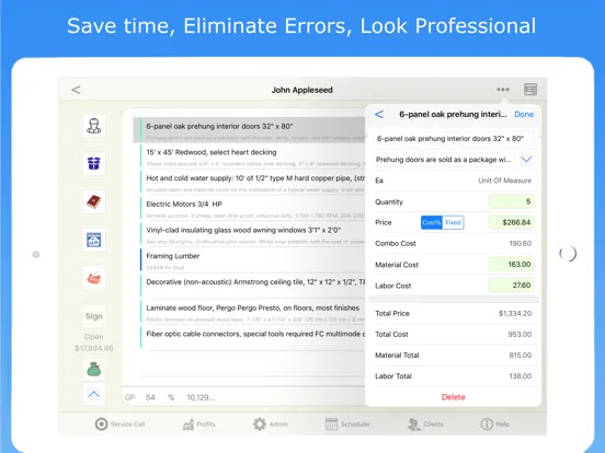 Service Call Pro Work Orders + iPad 应用截图