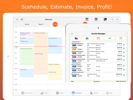 تصاویر Plumber Invoices & Estimates iPad 