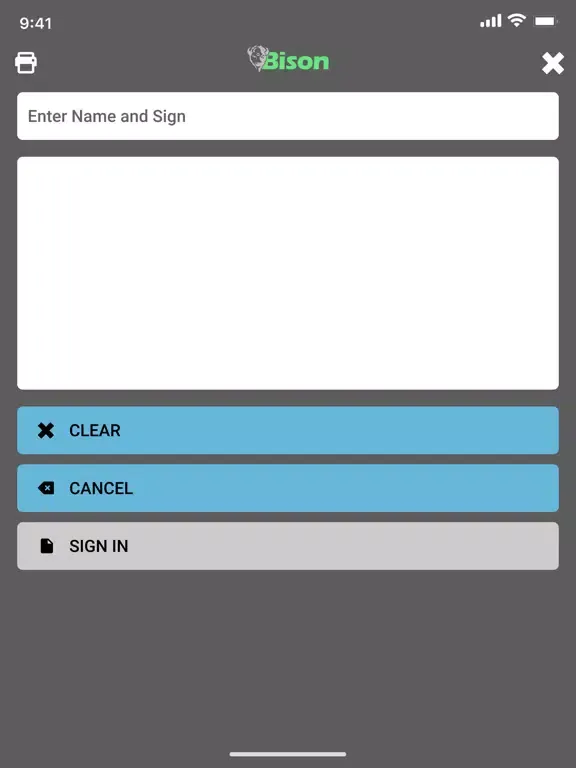 Ảnh chụp màn hình của Bison Driver App iPad 