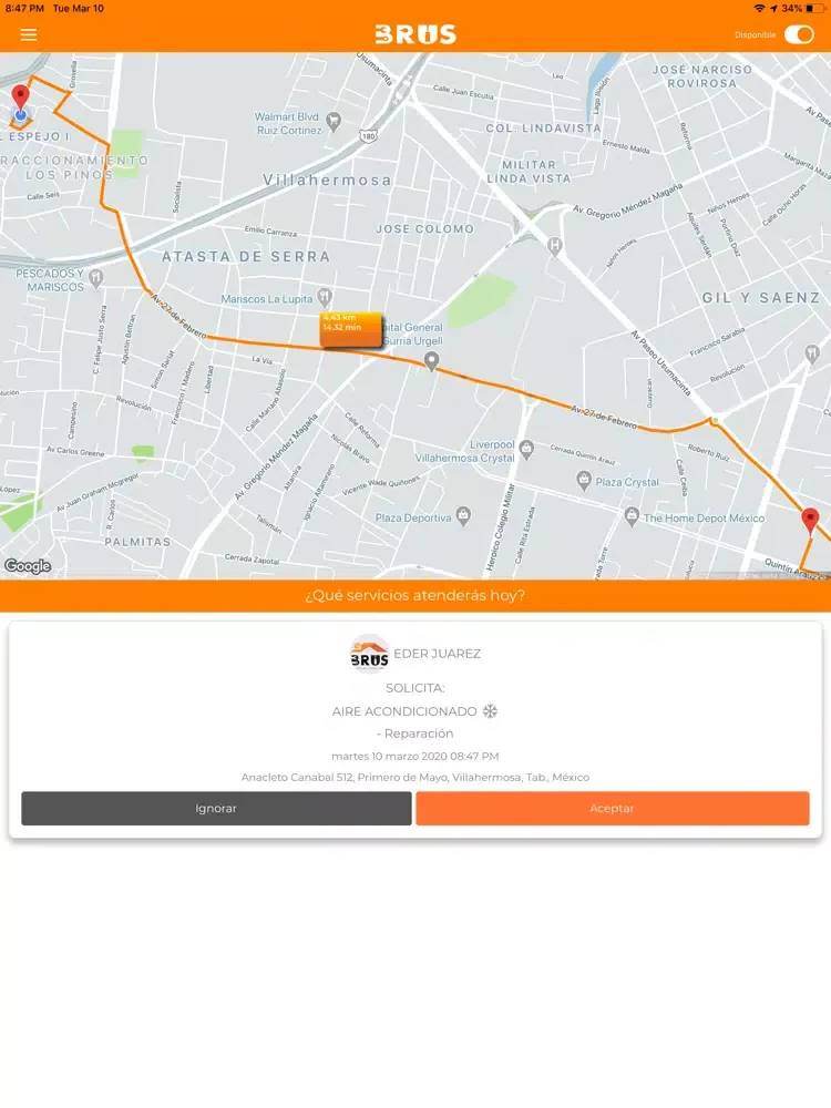 Zrzuty ekranu Brus iPad 