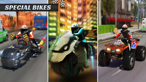 Tangkapan layar Turbo Racer - Bike Racing