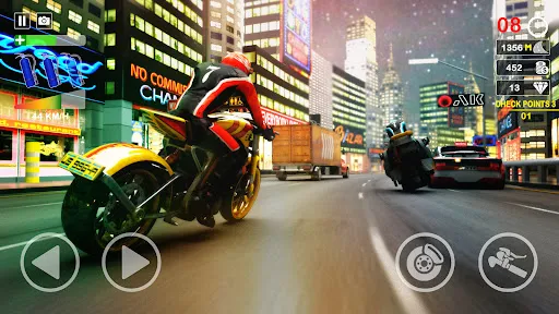 Tangkapan layar Turbo Racer - Bike Racing