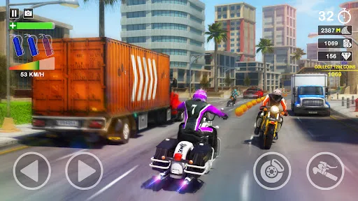 Tangkapan layar Turbo Racer - Bike Racing