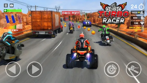 Tangkapan layar Turbo Racer - Bike Racing