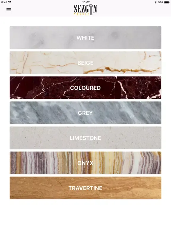 Zrzuty ekranu Sezgin Marble iPad 