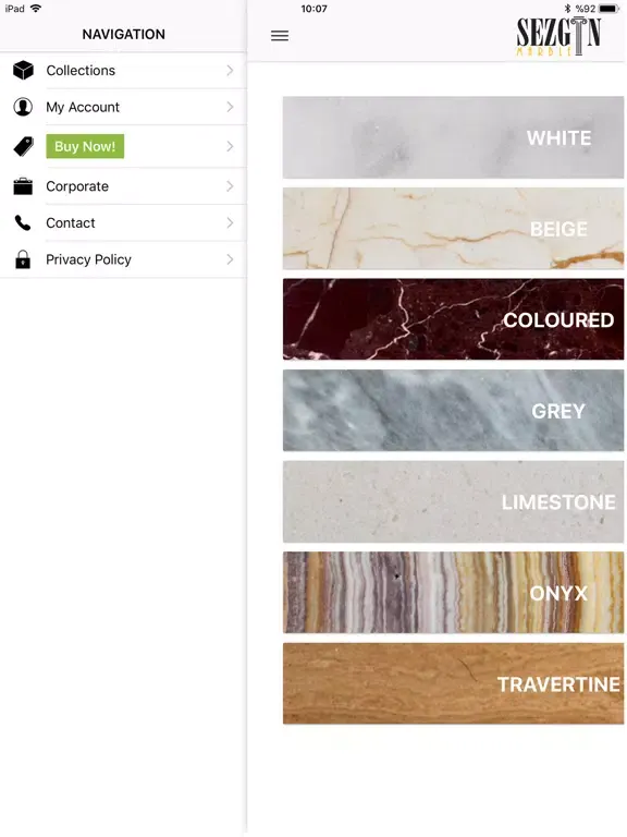 Zrzuty ekranu Sezgin Marble iPad 