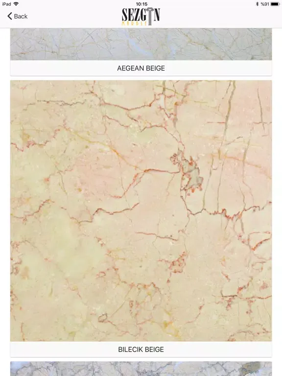 Zrzuty ekranu Sezgin Marble iPad 