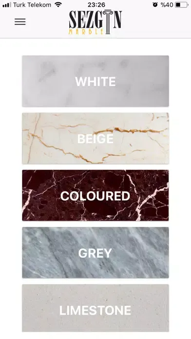 Zrzuty ekranu Sezgin Marble
