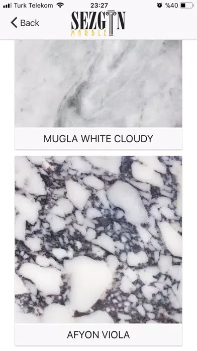 Zrzuty ekranu Sezgin Marble