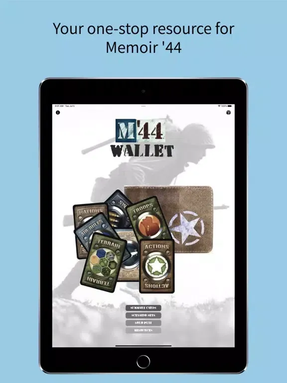ภาพหน้าจอของ M44 Wallet iPad 