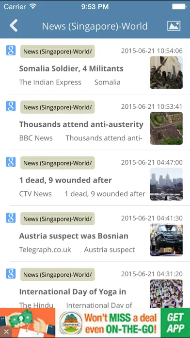Ảnh chụp màn hình của News Viewer -- The worldwide latest & fastest news