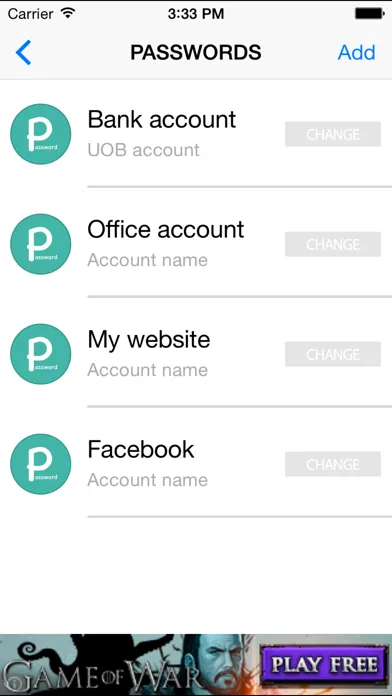 Tangkapan layar password manager free - privacy data vault & private web browser (pro)