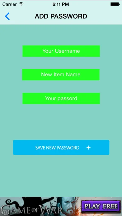 Tangkapan layar password manager free - privacy data vault & private web browser (pro)