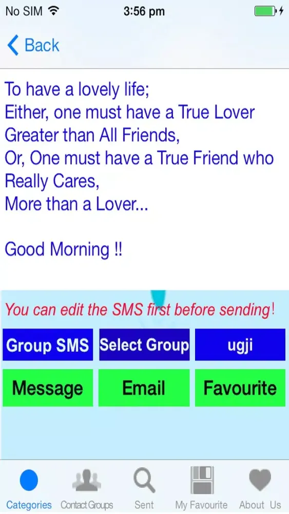 Greeting message(group message, text SMS) স্ক্রিনশট