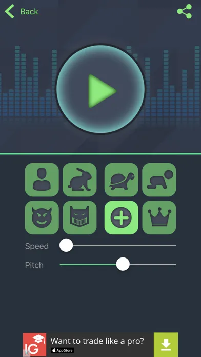 Скриншоты voice changer plus +