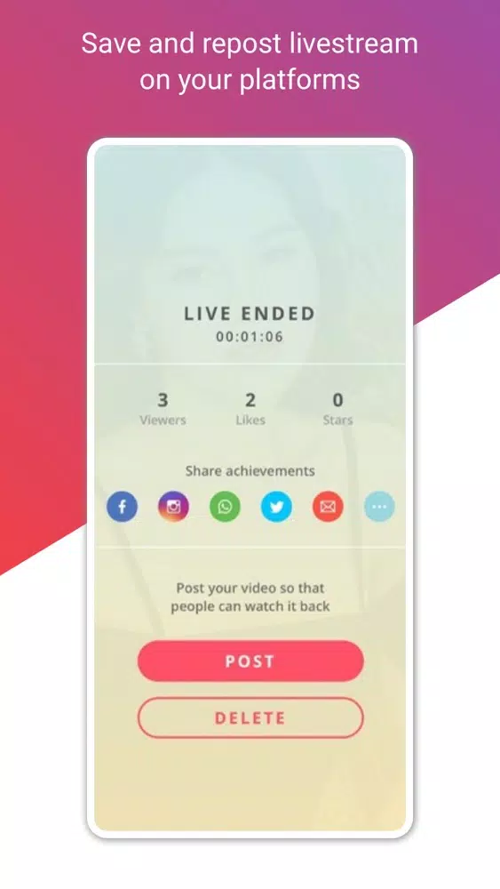BeLive: Livestream Solutions 스크린샷