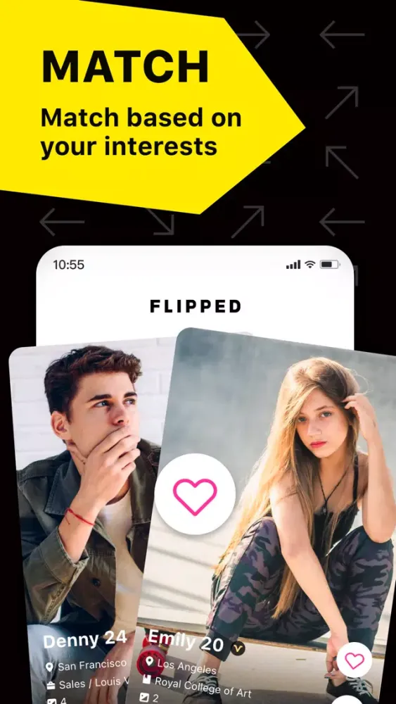 Tangkapan skrin Flipped - Meetup, Chat, Date