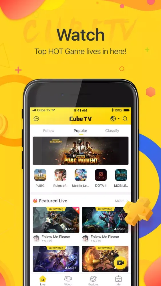 Ảnh chụp màn hình của Cube TV – Live Games Community