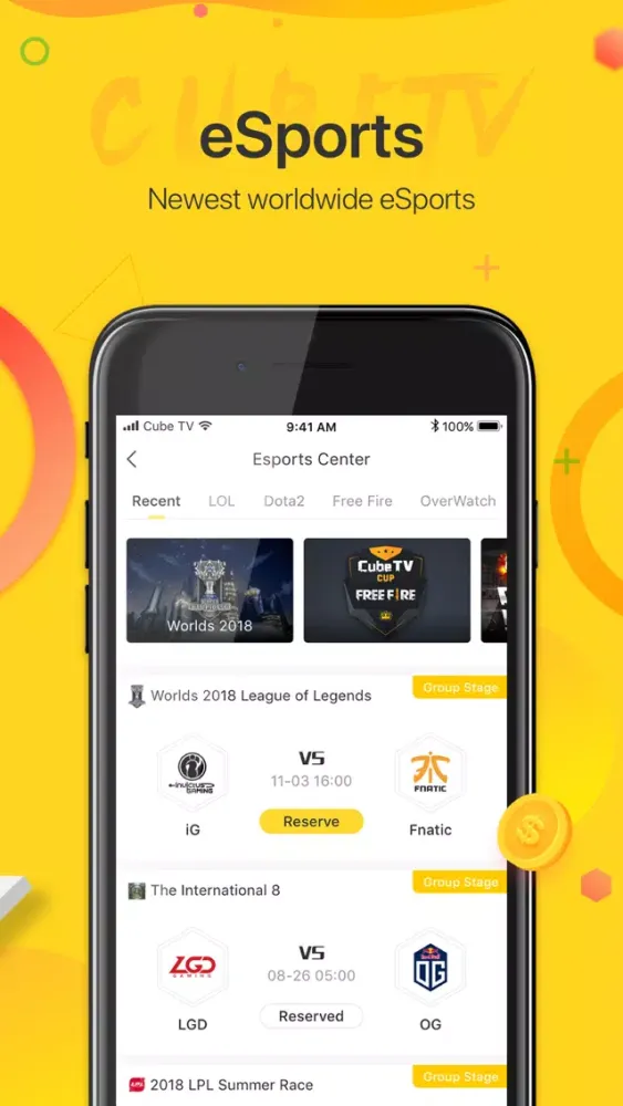 Ảnh chụp màn hình của Cube TV – Live Games Community