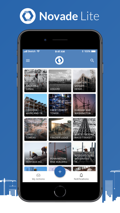 Tangkapan layar Novade Lite – Field management