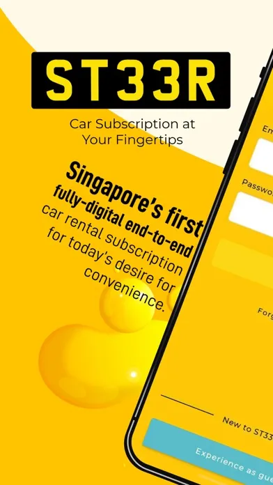 ST33R: Car Rental Subscription應用截圖