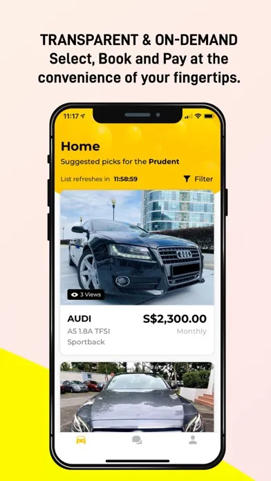 ST33R: Car Rental Subscription應用截圖