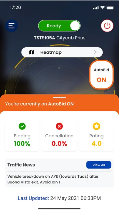 CDG Zig Driver App Screenshots