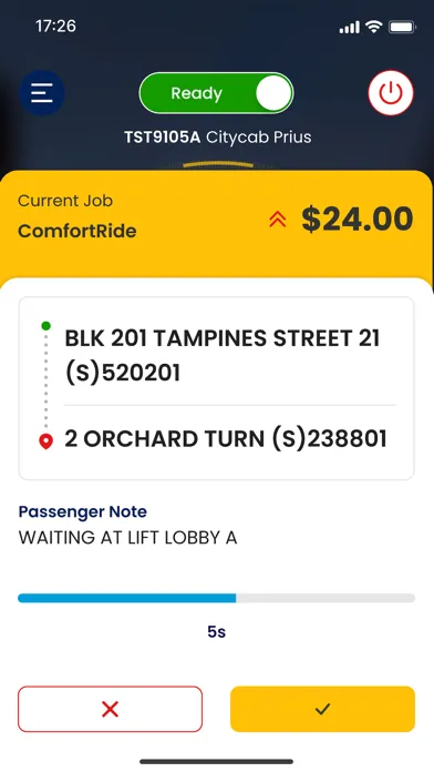 CDG Zig Driver App Screenshots