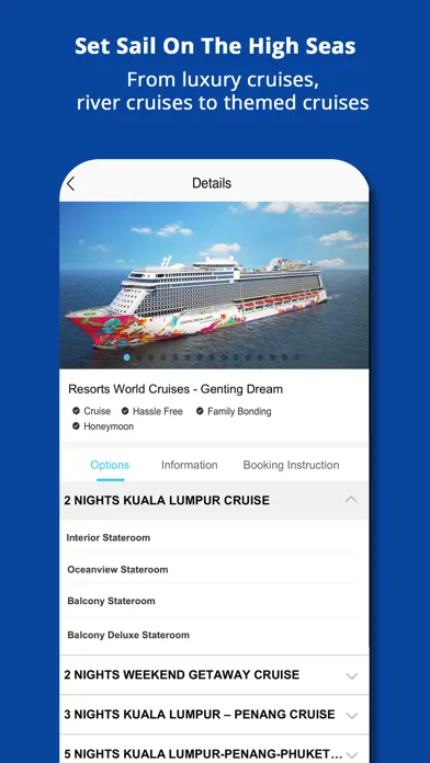 Tangkapan layar Econnex: Travel, Hotel, Cruise