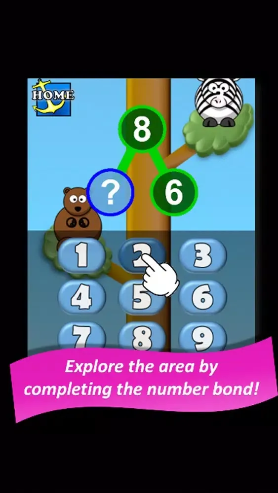 Capturas de tela do Number Bonds Adventure