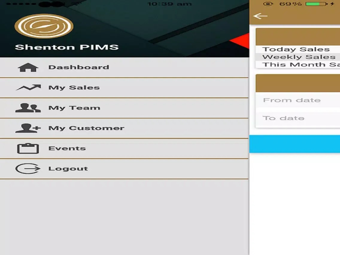 Shenton PIMS iPad  スクリーンショット