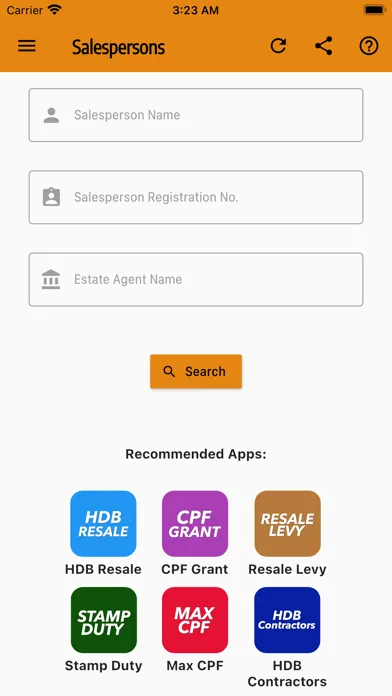 Ảnh chụp màn hình của RES Singapore