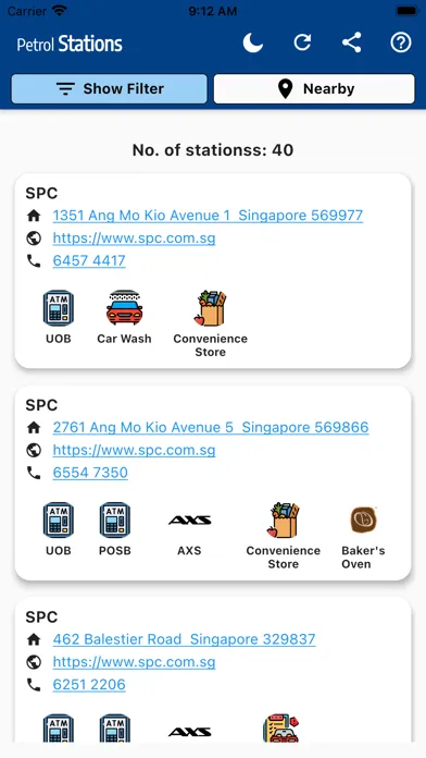 Petrol Stations @ SG 스크린샷