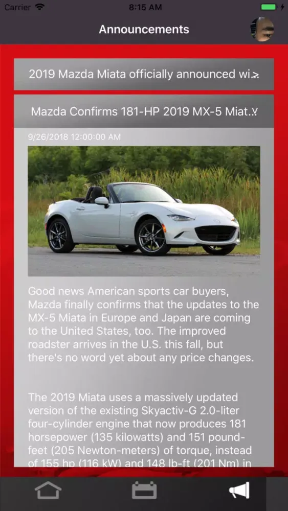ภาพหน้าจอของ Miata Club Philippines