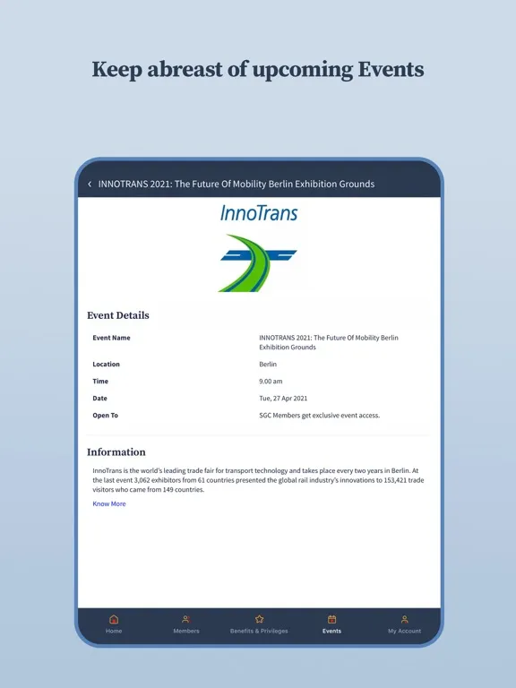 SGC App iPad  Screenshots
