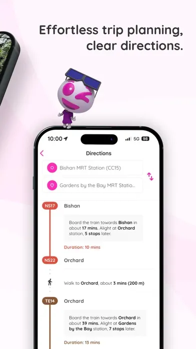 Screenshot di WINK+ SMRT Singapore MRT Map