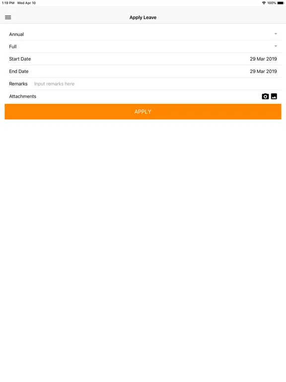 Ảnh chụp màn hình của Whyze ESS iPad 