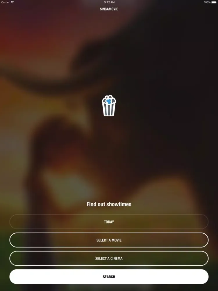 Tangkapan skrin Singamovie - SG Movie Booking iPad 