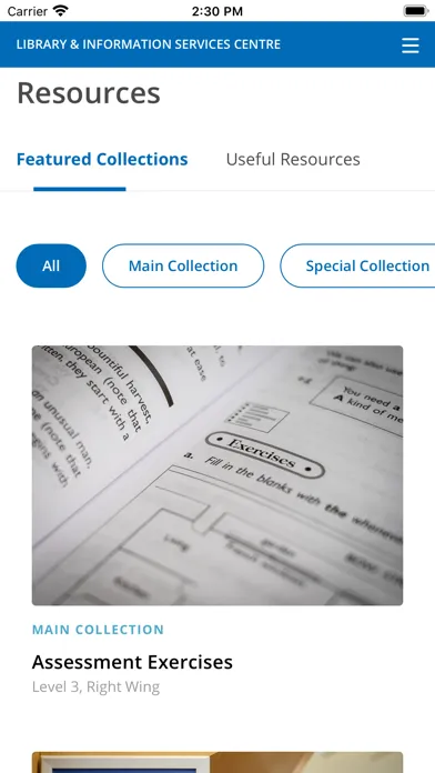 Ảnh chụp màn hình của NIE Library