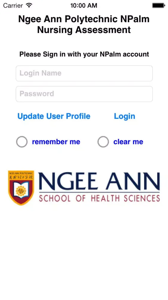 NPalm Nursing Assessment Screenshots