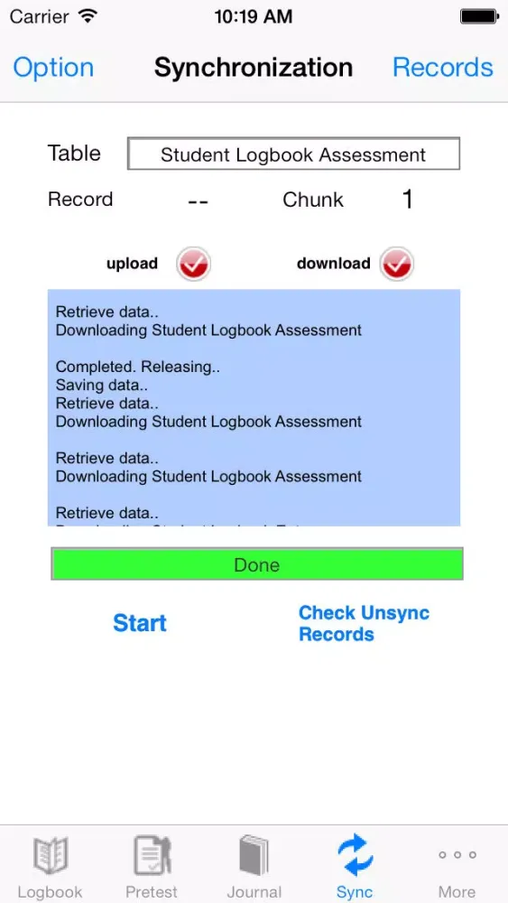NPalm Nursing Assessment Screenshots