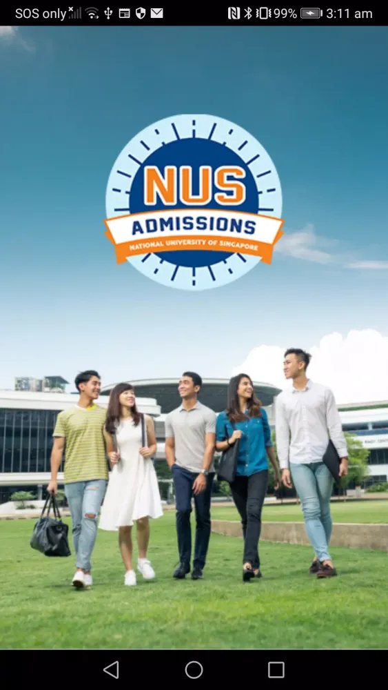 Captures d'écran de NUS Undergraduate Admissions