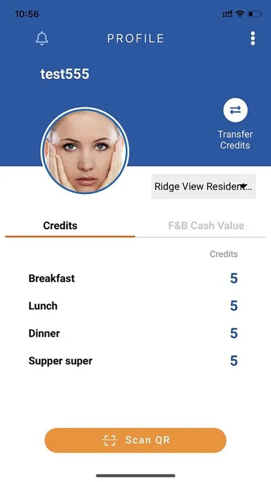 NUS Hostel Dining Screenshots