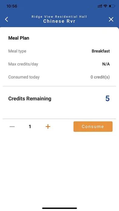 NUS Hostel Dining Screenshots