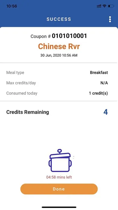 NUS Hostel Dining Screenshots