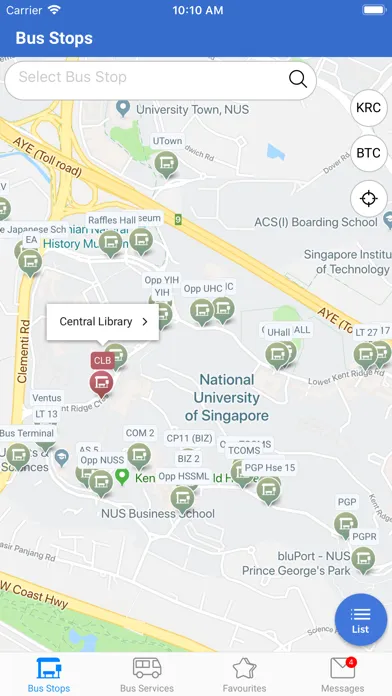 NUS NextBus स्क्रीनशॉट