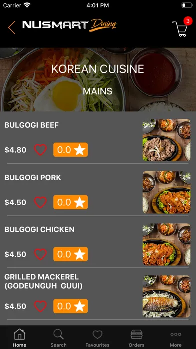 NUSmart Dining Screenshots