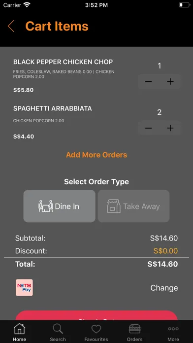 NUSmart Dining Screenshots